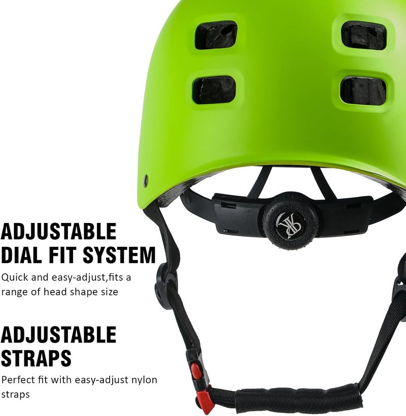 RRK Youth Kids Bike Helmet, Skateboard Bicycle Helmet for Age 5-8-10-12-14 Teen Boys Girls Adjustable and Multi-Sport for Scooter Roller/Inline Skate - Image 3